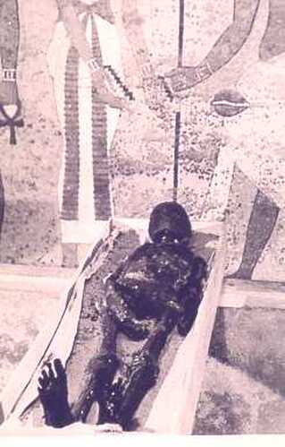 Photograph of Egyptian mummy